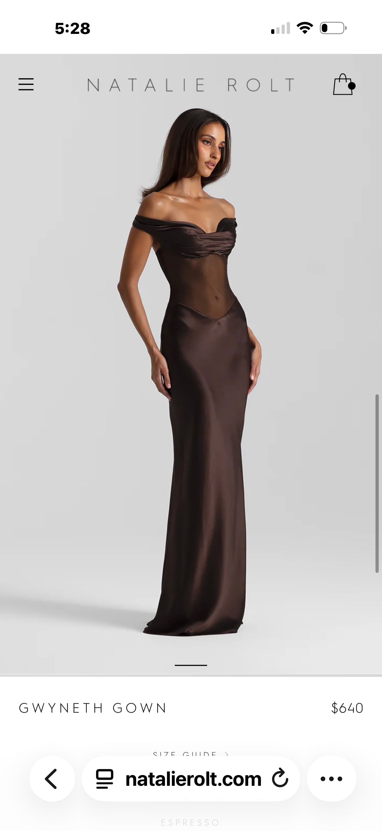 Gweneth gown  by Natalie Rolt available for hire in Millers Point, NSW