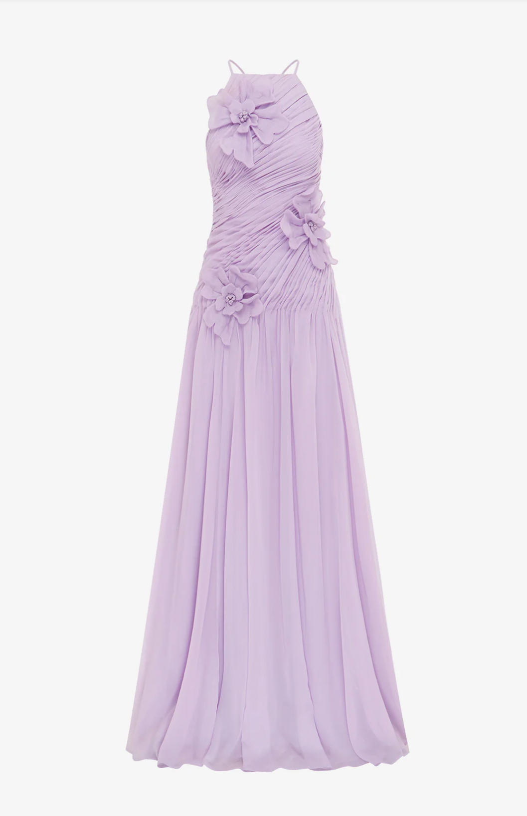 Leo Lin Amya Petal Gown Lilac AU 14 by Leo Lin available for hire in Cairns, QLD