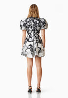 Elliatt Selene Floral Mini Dress Black Size M by Elliatt available for hire in Hampton East, VIC