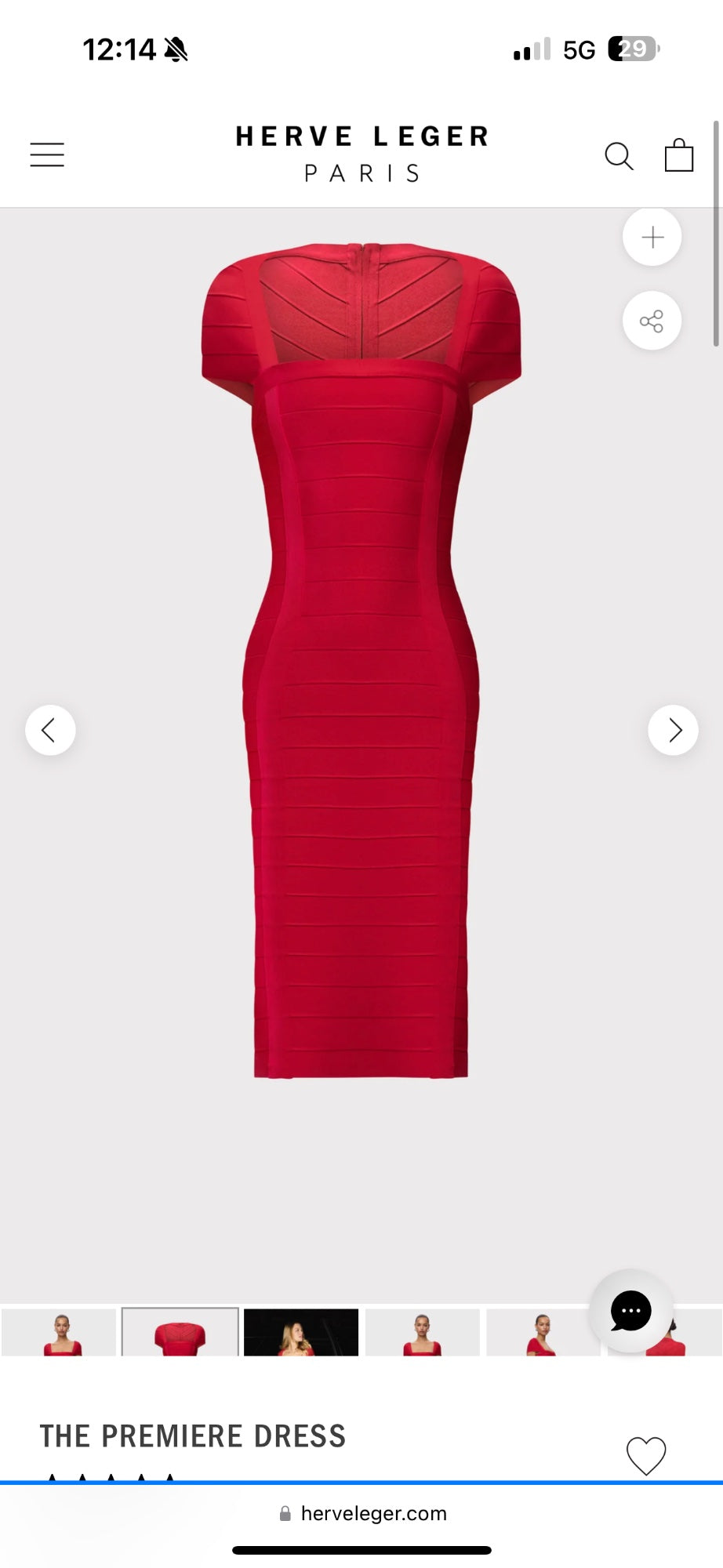 The Premiere Dress by Herve Leger available for hire in Australia
