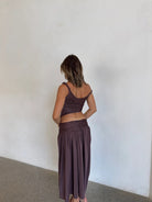 Calypso Set in Plum by Koster Kulture available for hire in Gold Coast, QLD