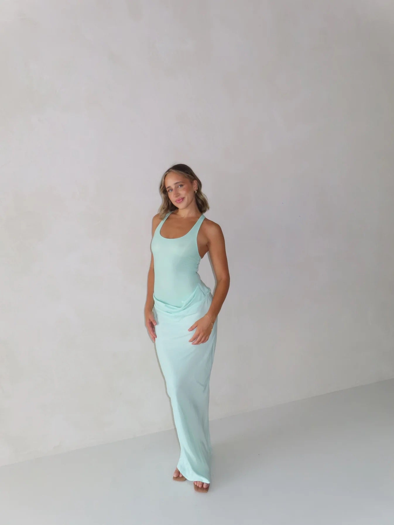Jade Maxi in Aqua by Benni available for hire in Gold Coast, QLD