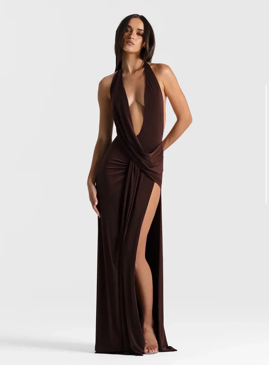 WINONA GOWN by Natalie Rolt available for hire in Ivanhoe, VIC