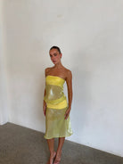 Melt Panel in Limoncello by Mode Mischief available for hire in Gold Coast, QLD