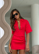Vida mini dress  by Sneaky link  available for hire in Tanilba bay , NSW