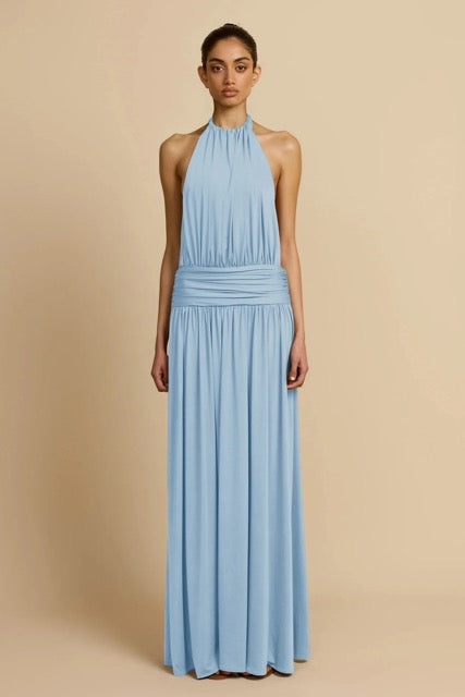 SANTINA DRESS SKY BLUE by Arcina Ori available for hire in Ivanhoe, VIC