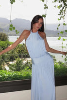 SANTINA DRESS SKY BLUE by Arcina Ori available for hire in Ivanhoe, VIC