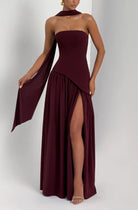 BABYBOO MALIYAH MAXI DRESS CHERRY LACQUER  by Babyboo available for hire in Ivanhoe, VIC