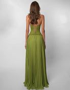 Gaia Dress in Green by Fenity available for hire in Gold Coast, QLD