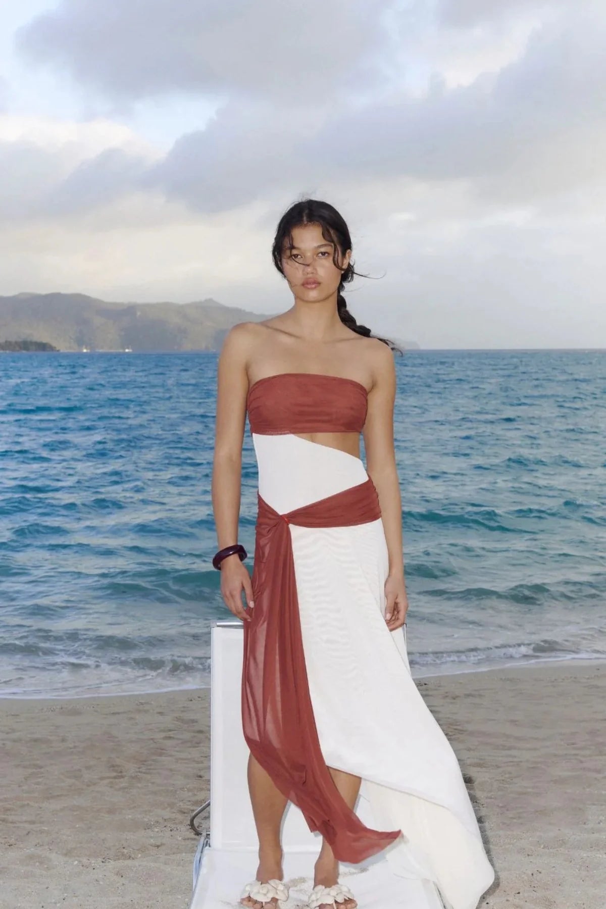 Ayla Strapless Dress by Bec & Bridge available for hire in Oakleigh East