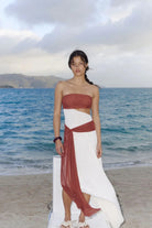 Ayla Strapless Dress by Bec & Bridge available for hire in Oakleigh East