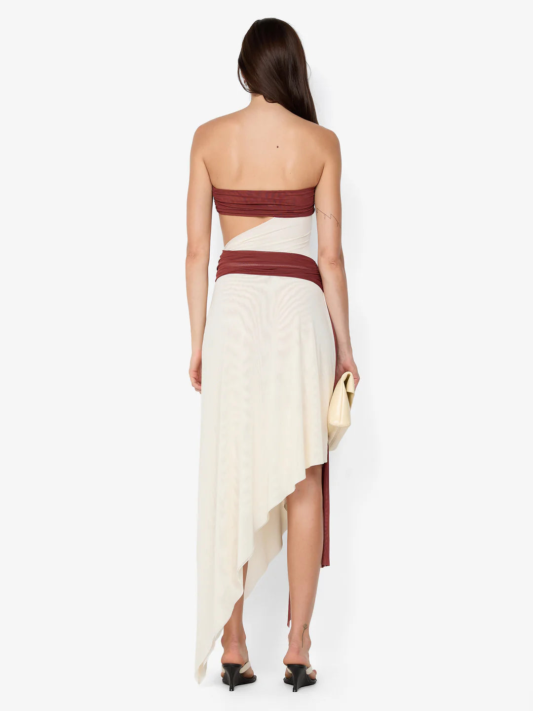 Ayla Strapless Dress by Bec & Bridge available for hire in Oakleigh East