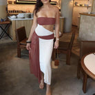 Ayla Strapless Dress by Bec & Bridge available for hire in Oakleigh East
