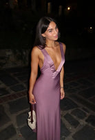 Ance Gria Rosa Gown Mauve by Ance Gria available for hire in Oakleigh East