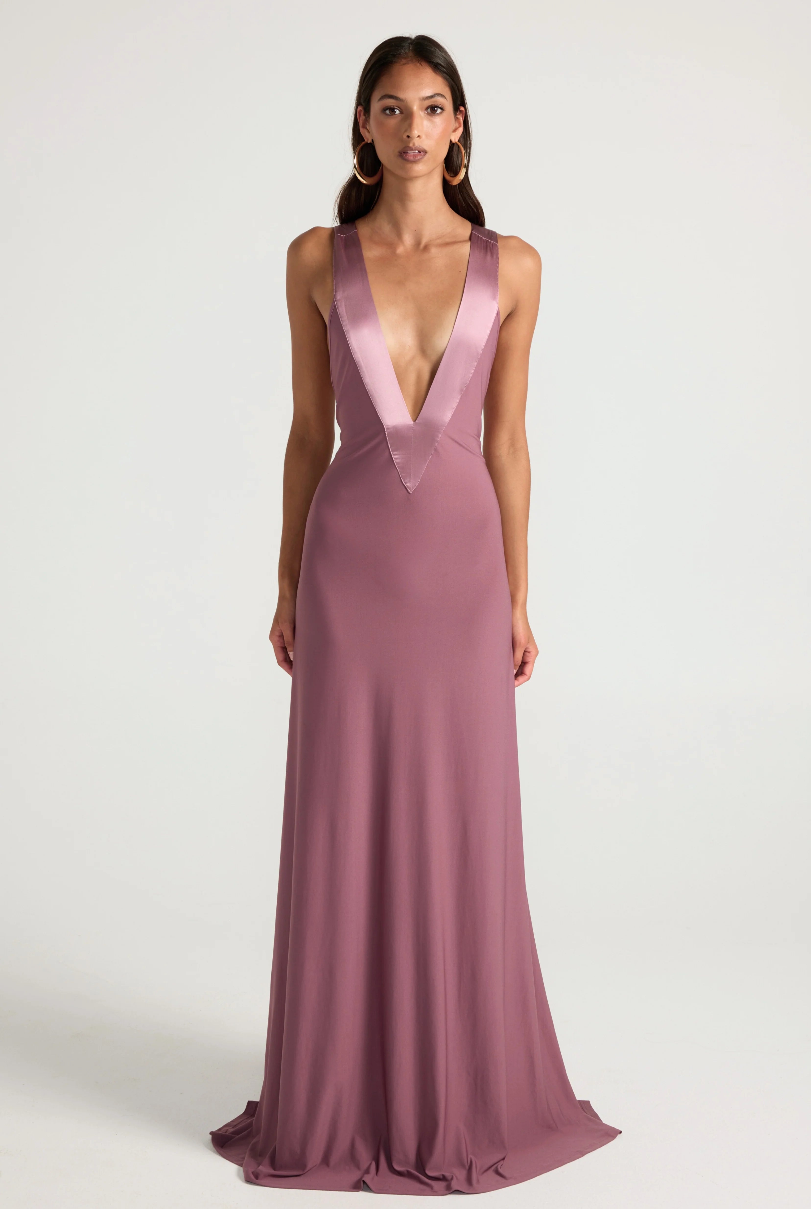 Ance Gria Rosa Gown Mauve by Ance Gria available for hire in Oakleigh East