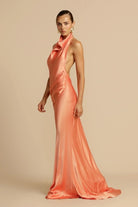 ARCINA ORI GAIA DRESS PAPAYA SIZE M (10 AU) by Arcina Ori available for hire in Ivanhoe, VIC