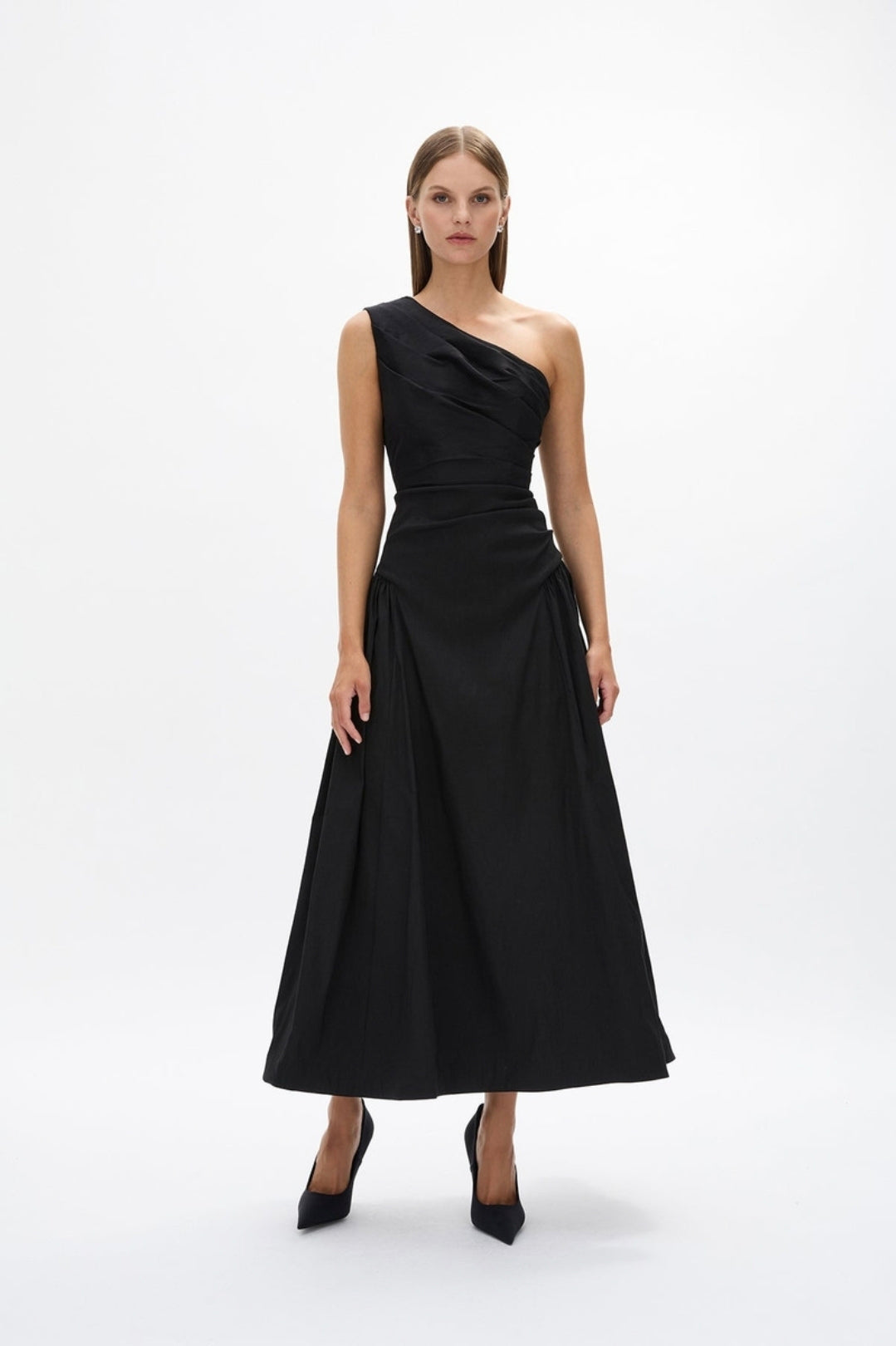 Rachel Gilbert Banksia Dress Black 2/AU10 by Rachel Gilbert available for hire in Hampton East, VIC