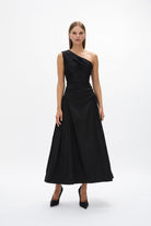 Rachel Gilbert Banksia Dress Black 2/AU10 by Rachel Gilbert available for hire in Hampton East, VIC