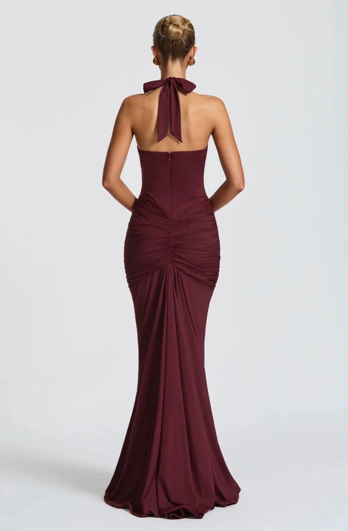 Babyboo Rosetta Maxi Dress Cherry Lacquer size 8 (S) by Babyboo available for hire in Ivanhoe, VIC