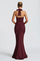 Babyboo Rosetta Maxi Dress Cherry Lacquer size 8 (S) by Babyboo available for hire in Ivanhoe, VIC