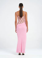 Akio Maxi Dress in Pink by Benni available for hire in Gold Coast, QLD
