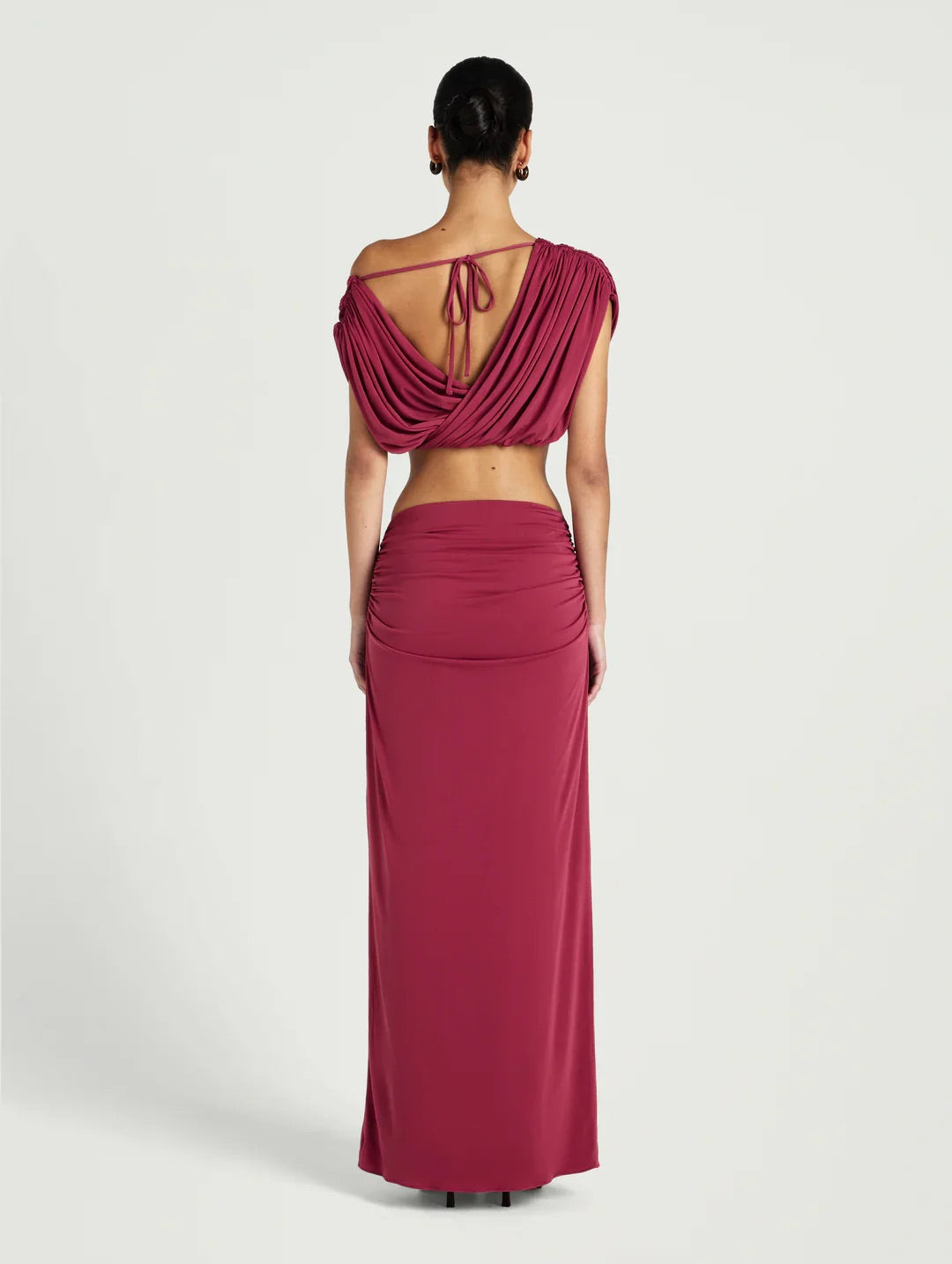 Celia Set in Rose Wine by Benni available for hire in Gold Coast, QLD