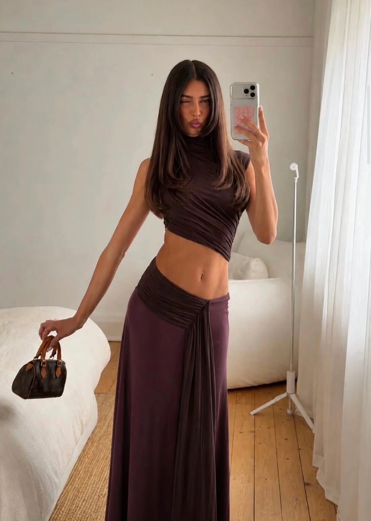 Conni Maxi in Chocolate by Bec & Bridge available for hire in Gold Coast, QLD