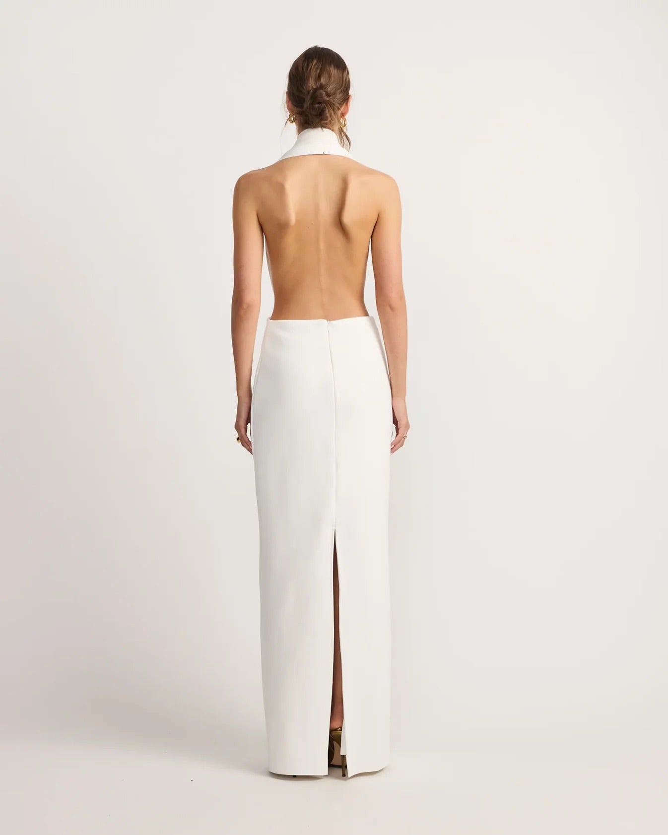 Dova Dress in White by Tojha available for hire in Gold Coast, QLD