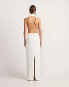 Dova Dress in White by Tojha available for hire in Gold Coast, QLD