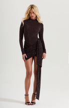 Celine sparkle bodysuit & skirt  by Sydney lane available for hire in Bondi, NSW