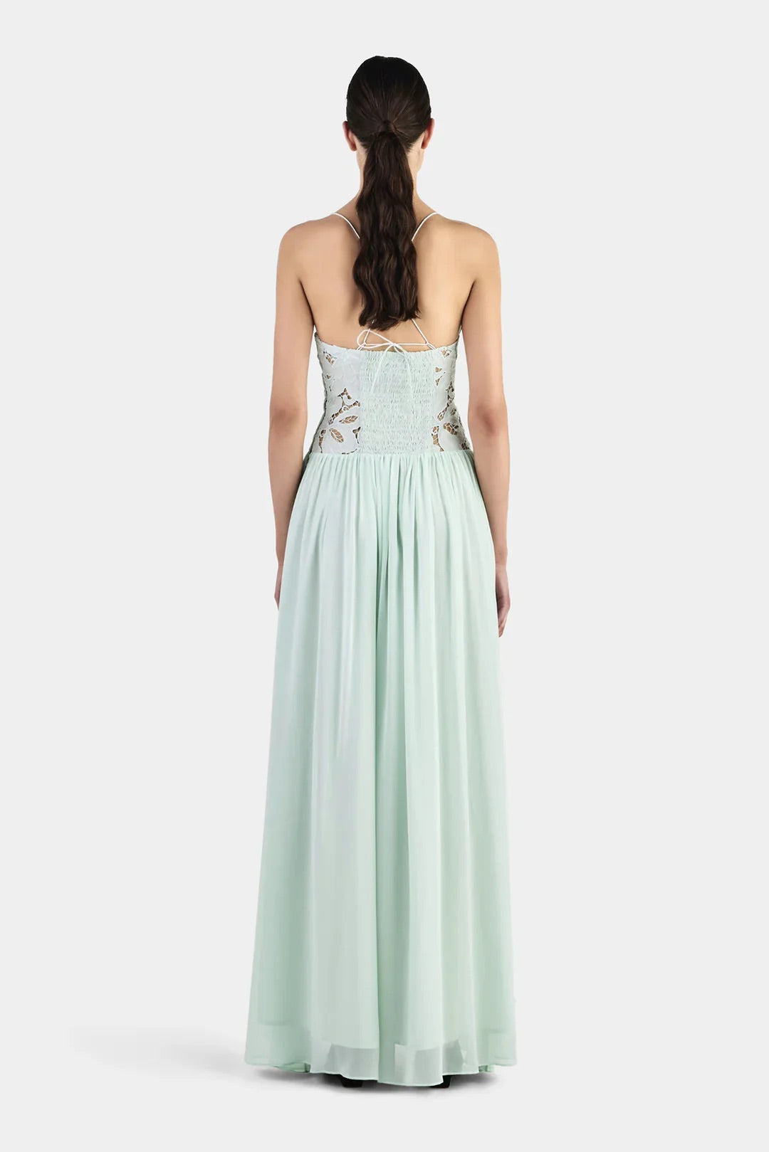 Stephanie Maxi dress in Seafoam by Hansen and Gretel available for hire in Gold Coast, QLD
