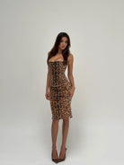 Onza Set in Leopard by Mali Marea available for hire in Gold Coast, QLD