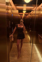 Madeline Mini dress  by Ance Gria available for hire in Paradise Point, Gold Coast, Queensland