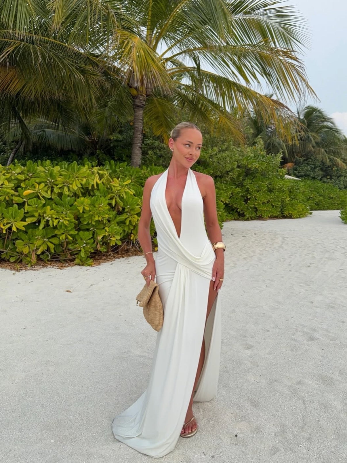 Winona gown by Natalie Rolt available for hire in Paradise Point, Gold Coast, Queensland