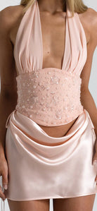 Bronte Top & Evelyn Mini Skirt Set  by Natalie Rolt available for hire in Gold Coast, Queensland