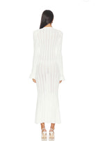 White Pointelle Knit Midi by Self Portrait available for hire in Sydney, NSW