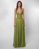 Gaia dress in green size S  by Fenity available for hire in Earlwood, NSW