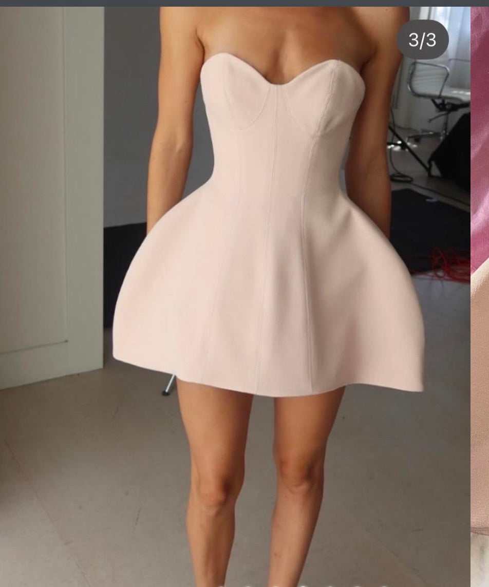 MINI SAMI DRESS - BLUSH by Lillian khallouf  available for hire in Australia