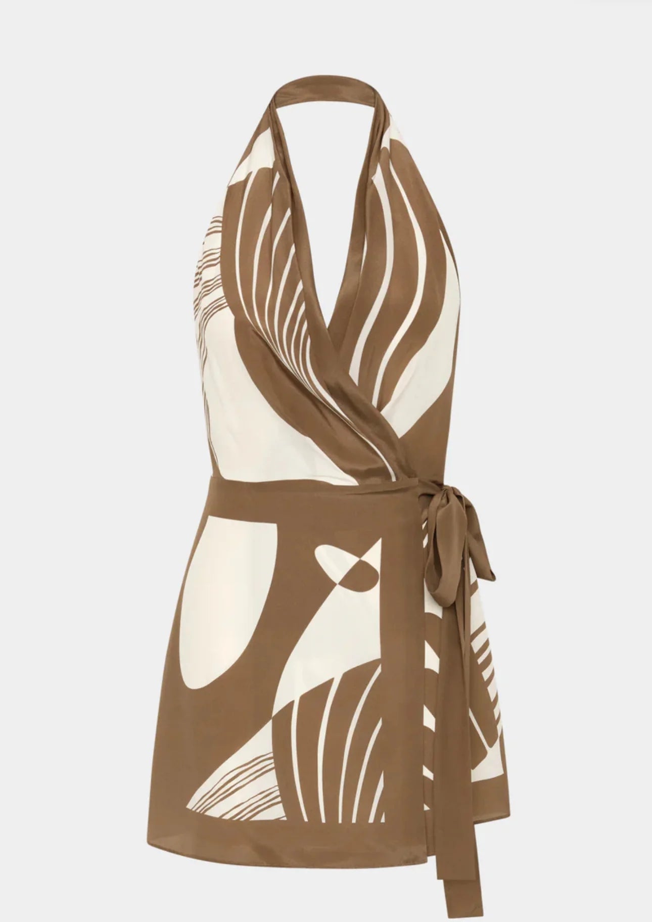Almara Wrap Halter Mini by SIR available for hire in Camp Hill, QLD