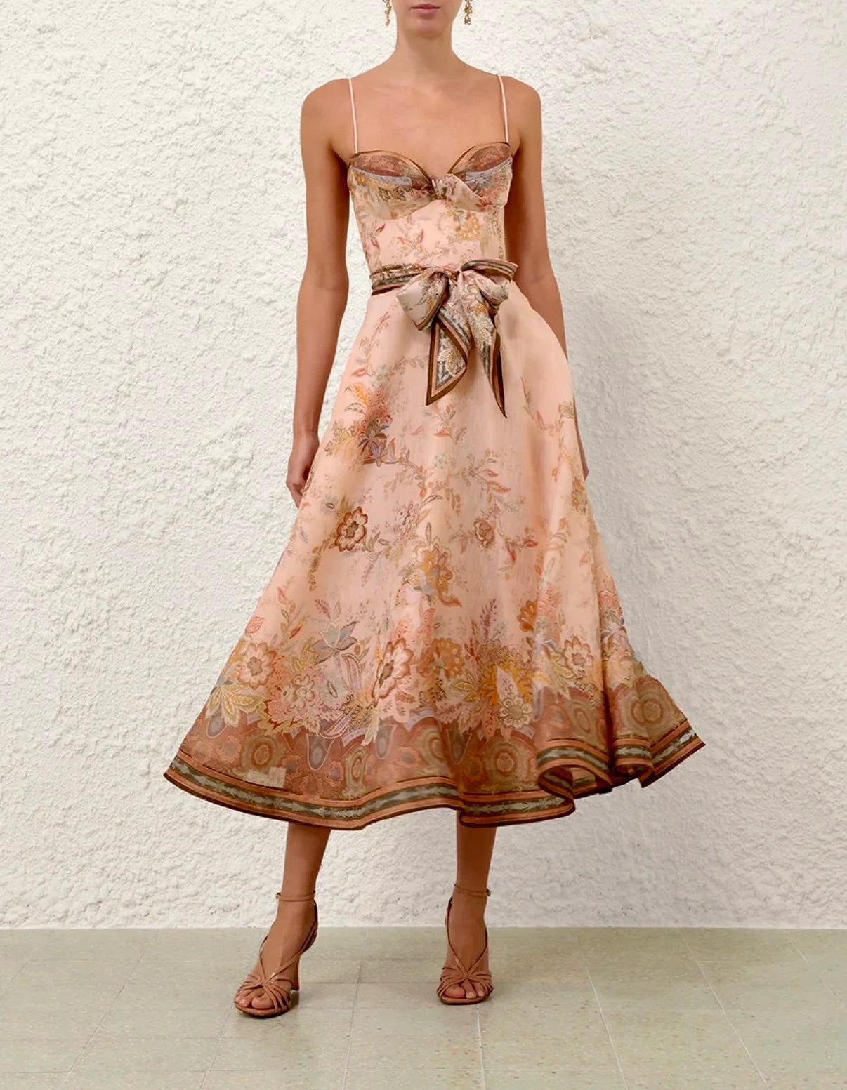 Alchemy Structured Midi Dress by Zimmermann available for hire in Camp Hill, QLD