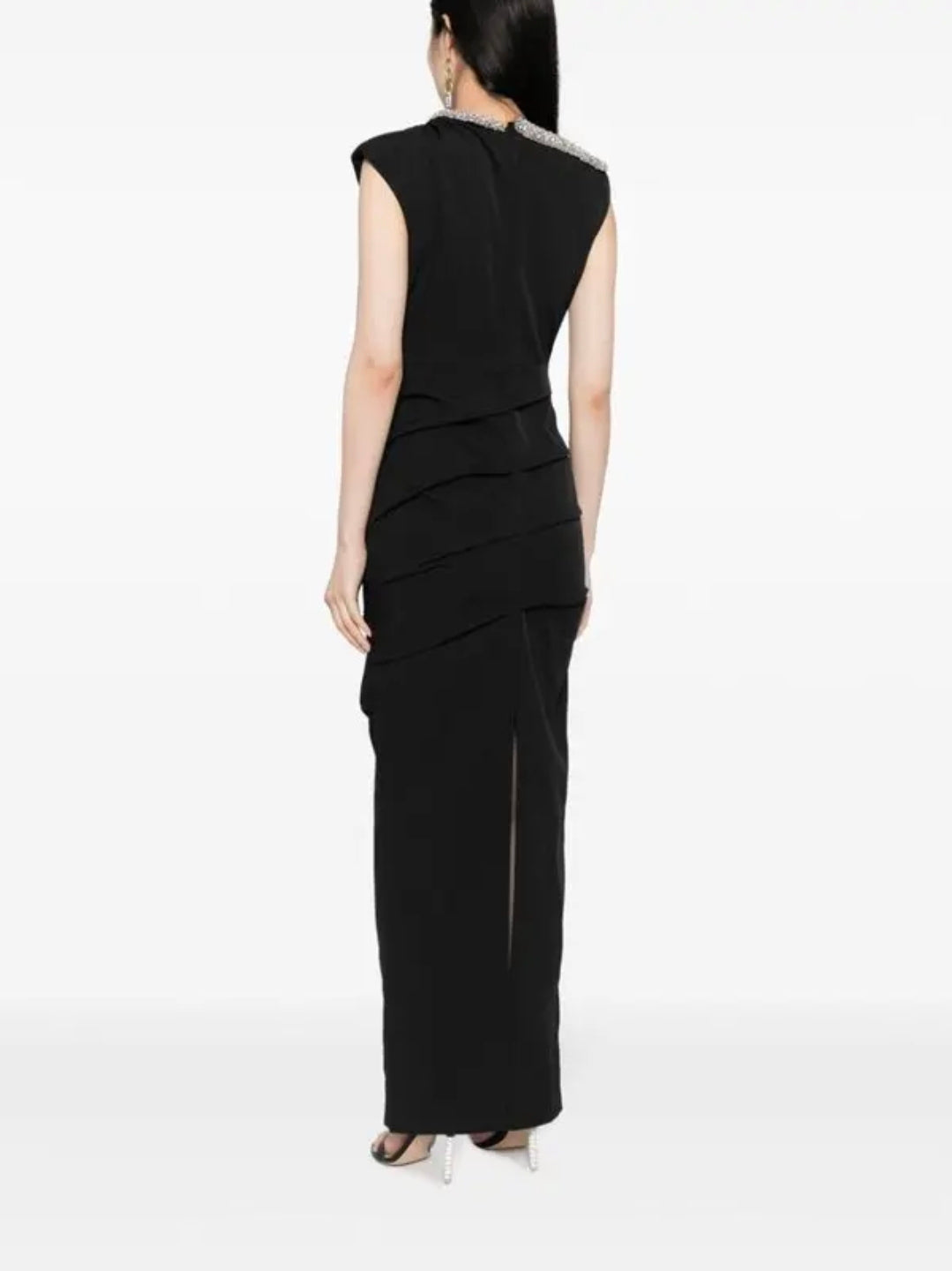 Farley Gown Black  by Rachel Gilbert available for hire in Hampton East, VIC
