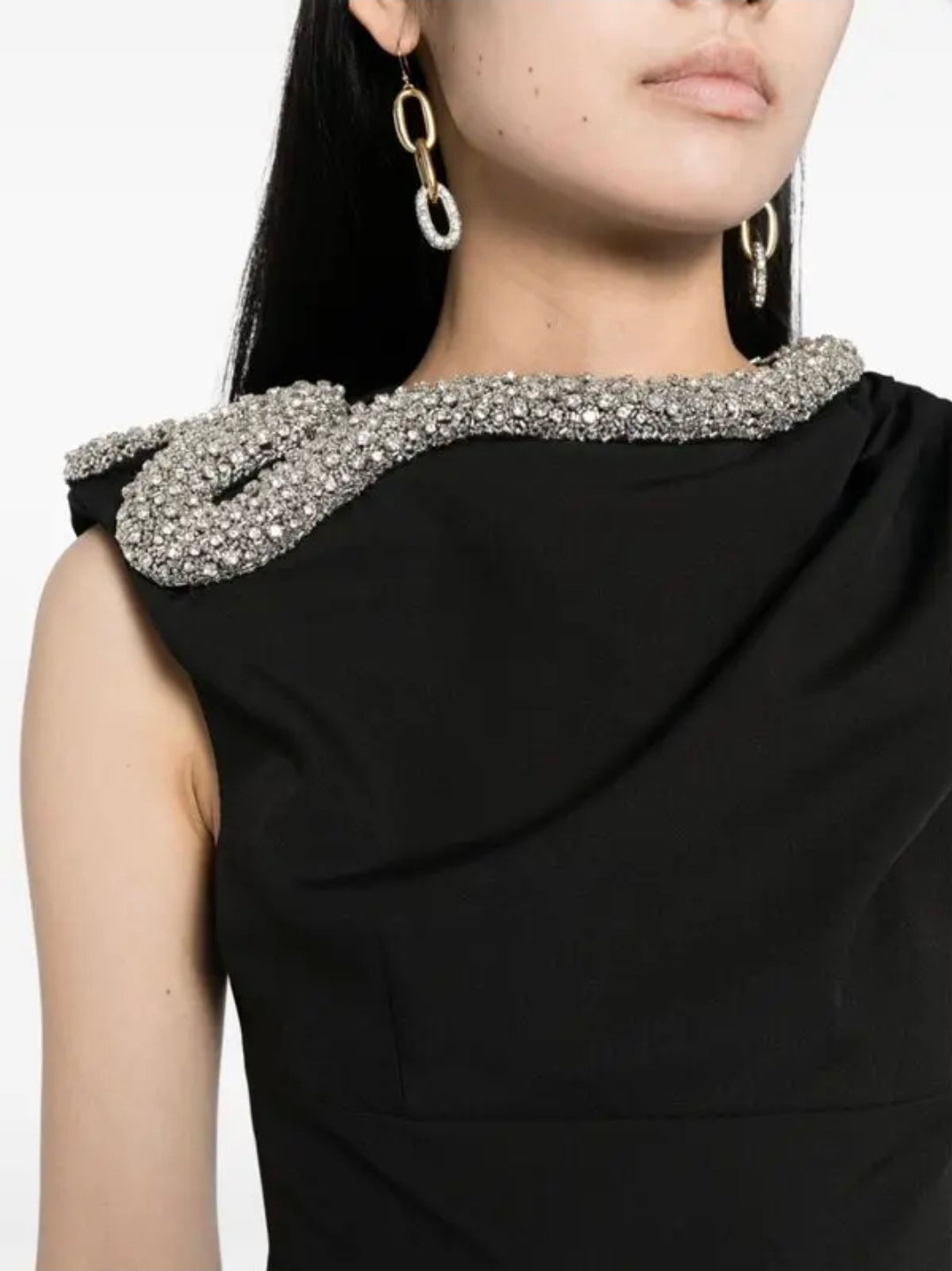 Farley Gown Black  by Rachel Gilbert available for hire in Hampton East, VIC