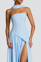 BABYBOO MALIYAH MAXI BABY BLUE SIZE 8 (S) by Babyboo available for hire in Ivanhoe, VIC