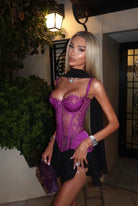 Violet corset by Bendita available for hire in Bondi, NSW