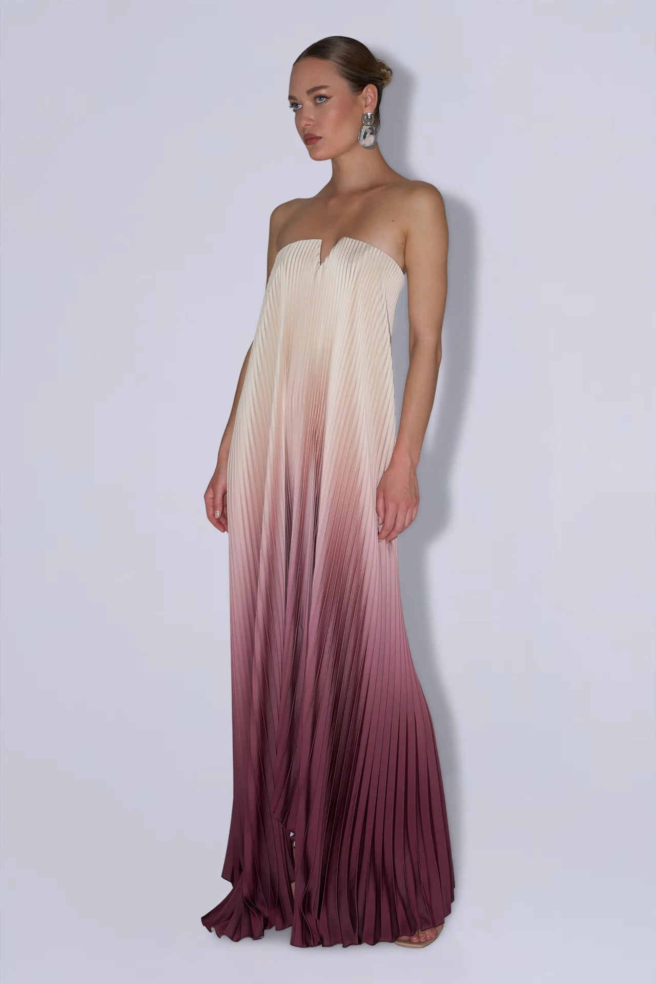 Black tie gown in souffle by Lidee available for hire in Sydney, NSW