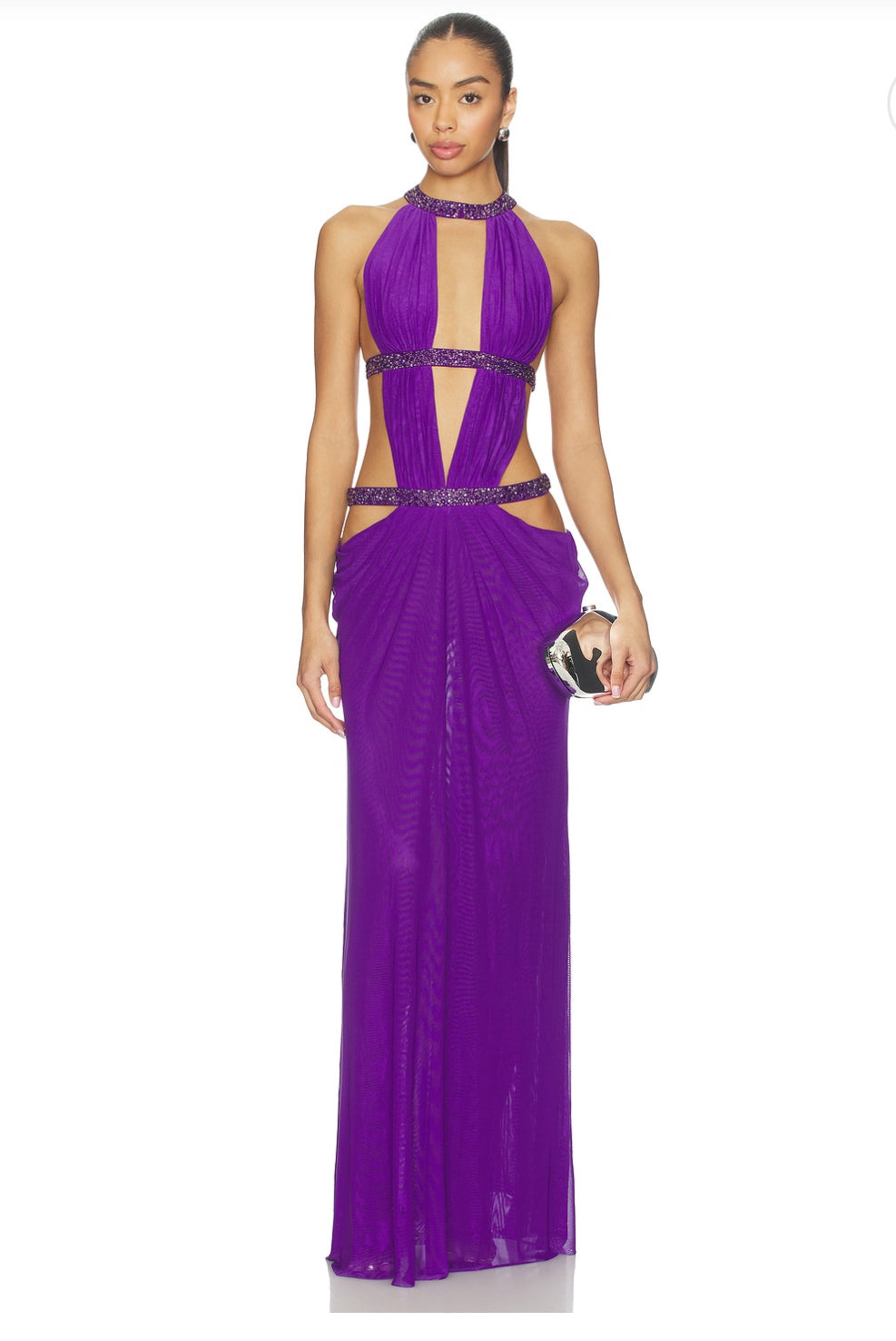 6am cut out maxi dress  by Jaded London available for hire in Australia