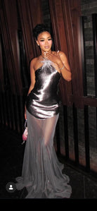 Silk evening maxi dress   by Jaded London available for hire in Australia