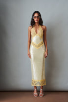  Vicky Sequin Lace Dress  by Retrofête available for hire in Bondi, NSW