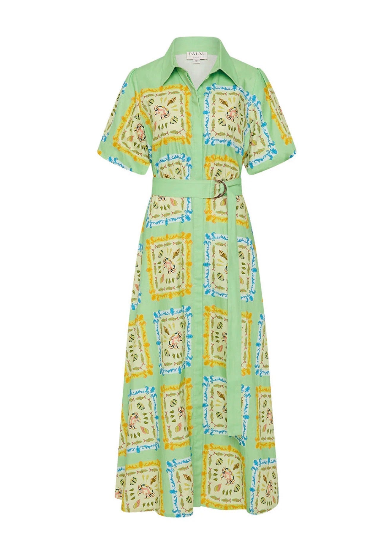 The Paddi Dress in our exclusive Saya Shells by Palm Noosa available for hire in Camp Hill, QLD