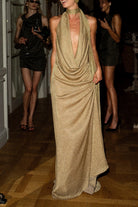 ARCINA ORI KAIA DRESS GOLD SIZE 8 (S) by Arcina Ori available for hire in Ivanhoe, VIC